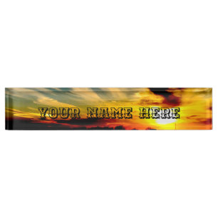 Sunset  nameplate