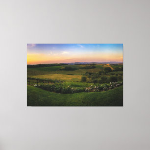 sunset Nature View Stretched Canvas Print