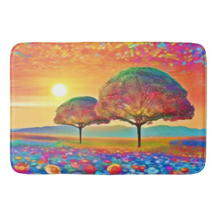 Sunset Nature's Kaleidoscope Bath Mat
