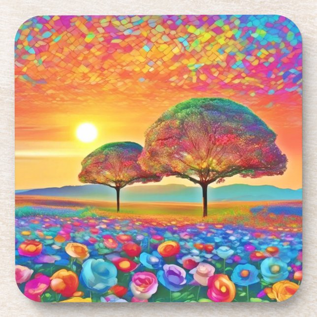 Sunset Nature's Kaleidoscope  Coaster (Front)