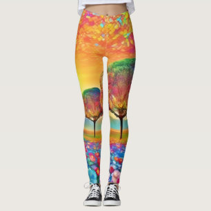 Sunset Nature's Kaleidoscope Leggings