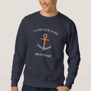 Sunset Nautical Anchor yacht club boat marina  Sweatshirt