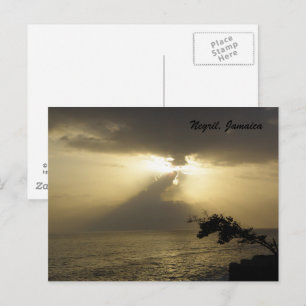 Sunset:Negril, Jamaica Postcard