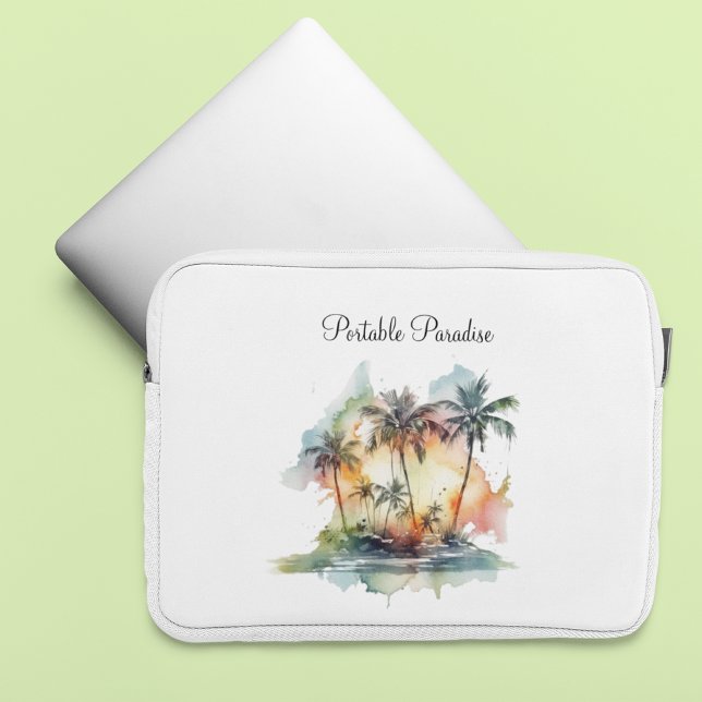 Sunset Oasis, custom Laptop Sleeve (Creator Uploaded)