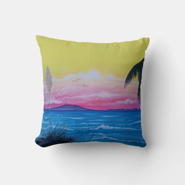 Sunset Ocean  Cushion (Front)