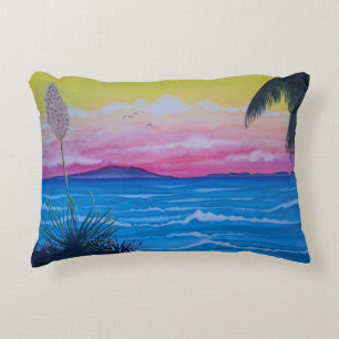 Sunset Ocean  Decorative Cushion