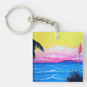 Sunset Ocean  Key Ring