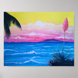 Sunset Ocean  Poster