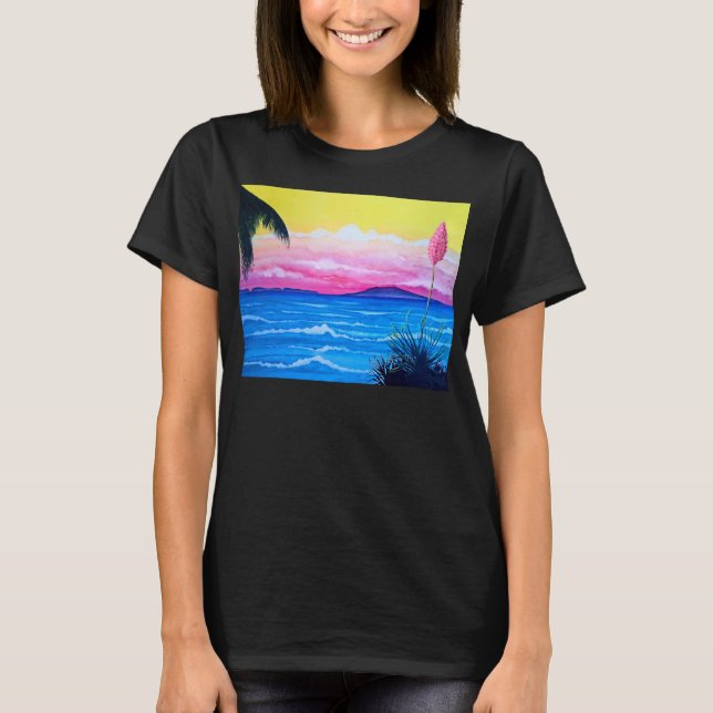 Sunset Ocean  T-Shirt (Front)