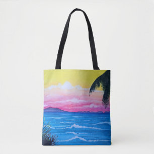 Sunset Ocean Tote Bag