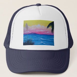 Sunset Ocean Trucker Hat