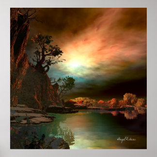 Sunset of colours poster