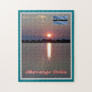 SUNSET Okavango Delta - Jigsaw Puzzle
