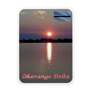 SUNSET Okavango Delta - Magnet