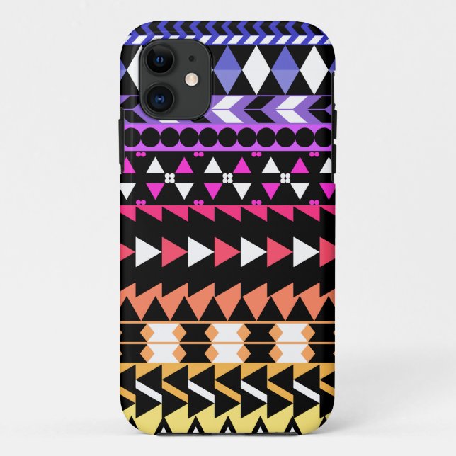 Sunset Ombre Aztec Pattern Case-Mate iPhone Case (Back)