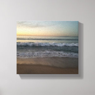 Sunset on a Monterey Bay beach Canvas Print