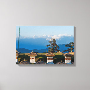 Sunset on Dochula Pass - Bhutan, Himalaya Canvas Print