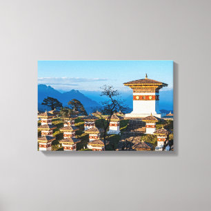 Sunset on Dochula Pass - Bhutan, Himalaya Canvas Print