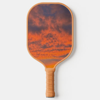 Sunset on Fire Pickleball Paddle
