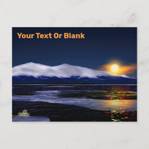 Sunset On Ice Postcard