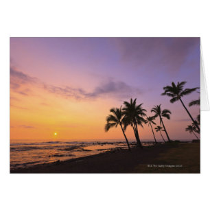 Sunset on Kahaluu Bay in Kona,Hawaii 2