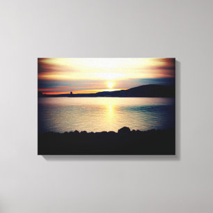 Sunset on Lake Superior Canvas Print