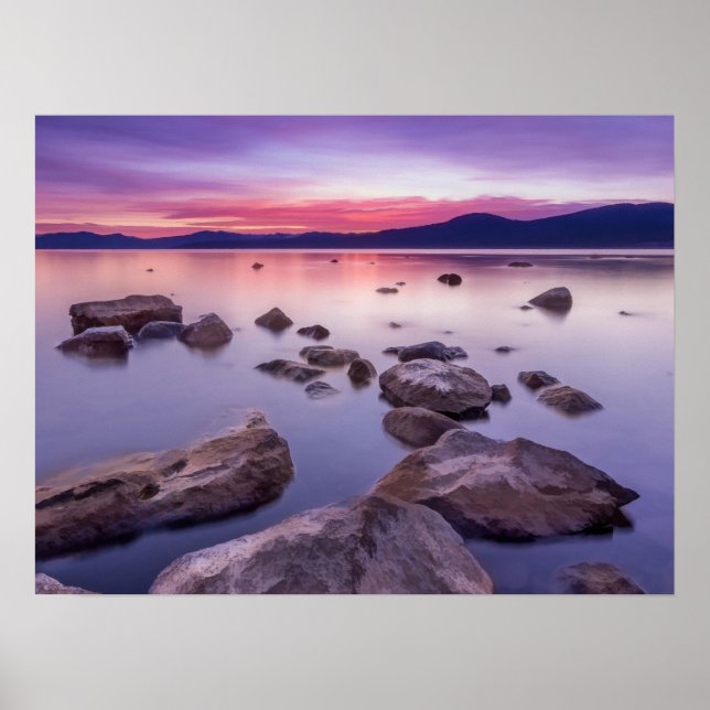 Sunset on Lake Tahoe Poster (Front)