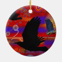 Sunset on Lake Wendouree Australian Aboriginal Art