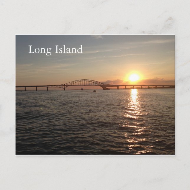 Sunset on Long Island Postcard (Front)