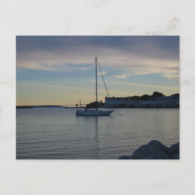 Sunset on Mackinaw Island Postcard (Front)