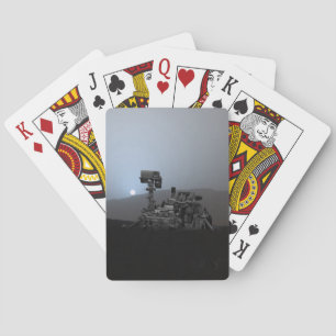 Sunset on Mars Curiosity Rover Playing Cards