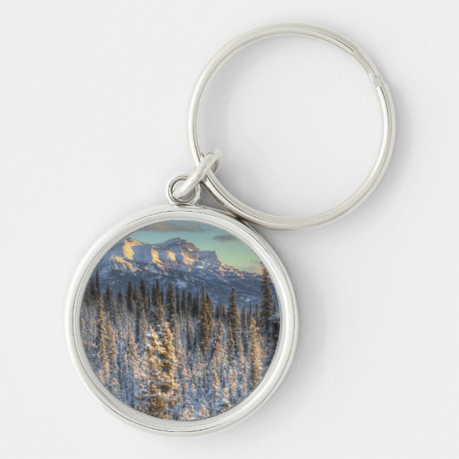 Sunset on Mount Fellows Key Ring (Front)