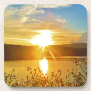 Sunset on mountain Lake Arrowhead Coaster