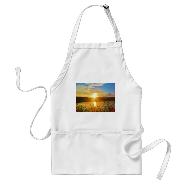Sunset on mountain Lake Arrowhead Standard Apron (Front)