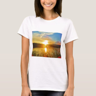 Sunset on mountain Lake Arrowhead T-Shirt