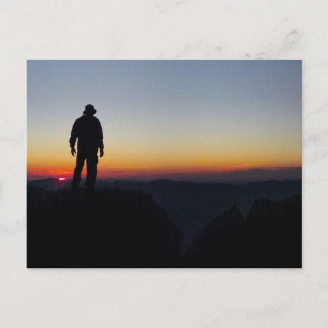 Sunset on Mt Whitney - John Muir Trail Postcard (Front)