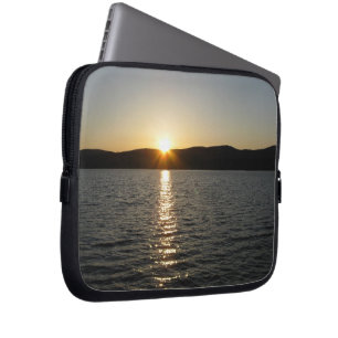 Sunset on Onota Lake: Horizontal Laptop Sleeve