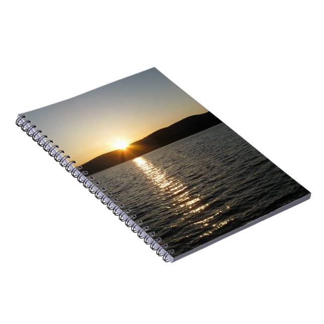 Sunset on Onota Lake: Horizontal Notebook (Right Side)