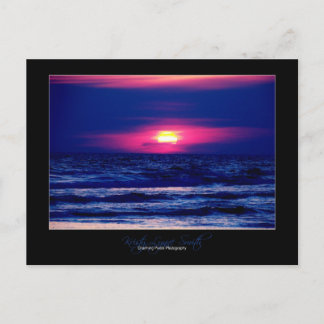 Sunset on Panama City Beach postcard