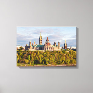 Sunset on Parliament Hill - Ottawa Canvas Print