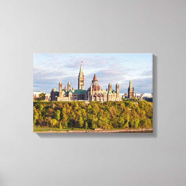 Sunset on Parliament Hill - Ottawa Canvas Print (Front)