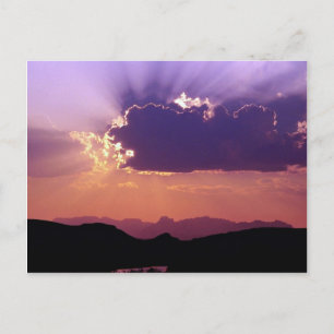 Sunset on Rio Grande, Big Bend National Park, Texa Postcard