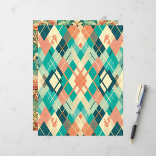 Sunset on Sea Patterned Scrapbook Paper