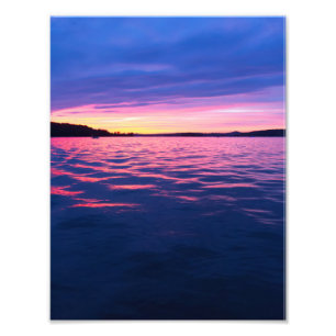 Sunset on Seneca Lake, Ohio Photo Print