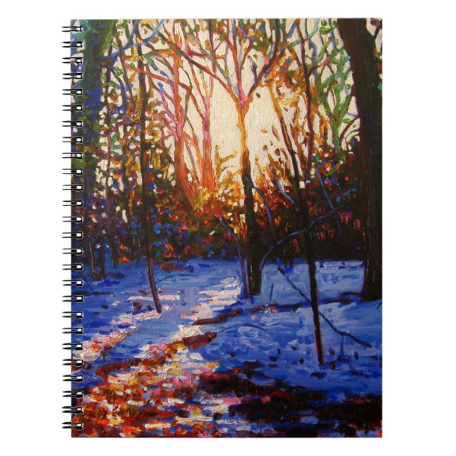Sunset on snow 2010 notebook (Front)