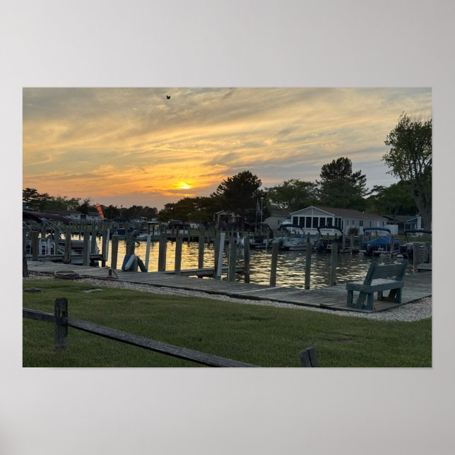 Sunset on the Bay Poster (Front)