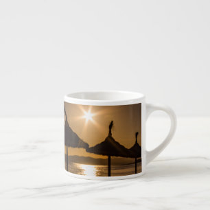 Sunset on the beach, Mallorca, Spain Espresso Cup
