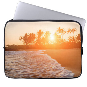 Sunset on the Beach with Coconut Palms Sri Lanka Laptop Sleeve