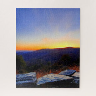 Sunset on the Blue Ridge Parkway Jigsaw Puzzle
