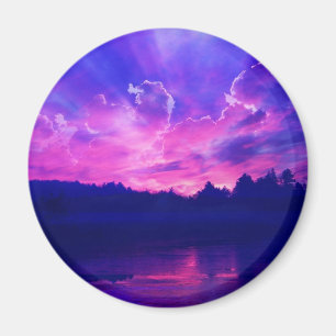 Sunset on the Horizon Magnet